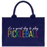 Pickleball Cotton Canvas Tote Bag Pickleball Party Favors Pickleball Player Gift Bag Pickleball Lovers Gift Bag Pickleball Gift Idea - Aaria Tees Aaria Tees
