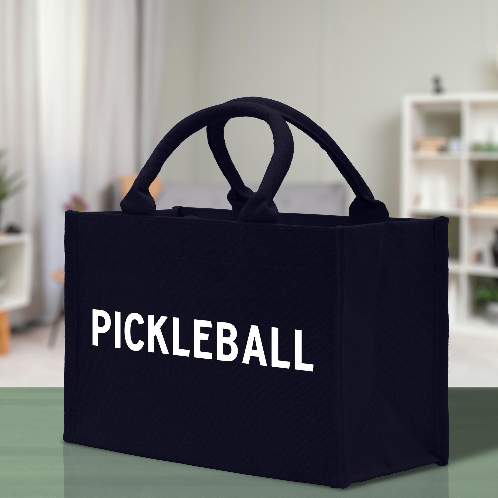 Pickleball Cotton Canvas Tote Bag Pickleball Party Favors Pickleball Player Gift Bag Pickleball Lovers Gift Bag Pickleball Gift Idea - Aaria Tees Aaria Tees