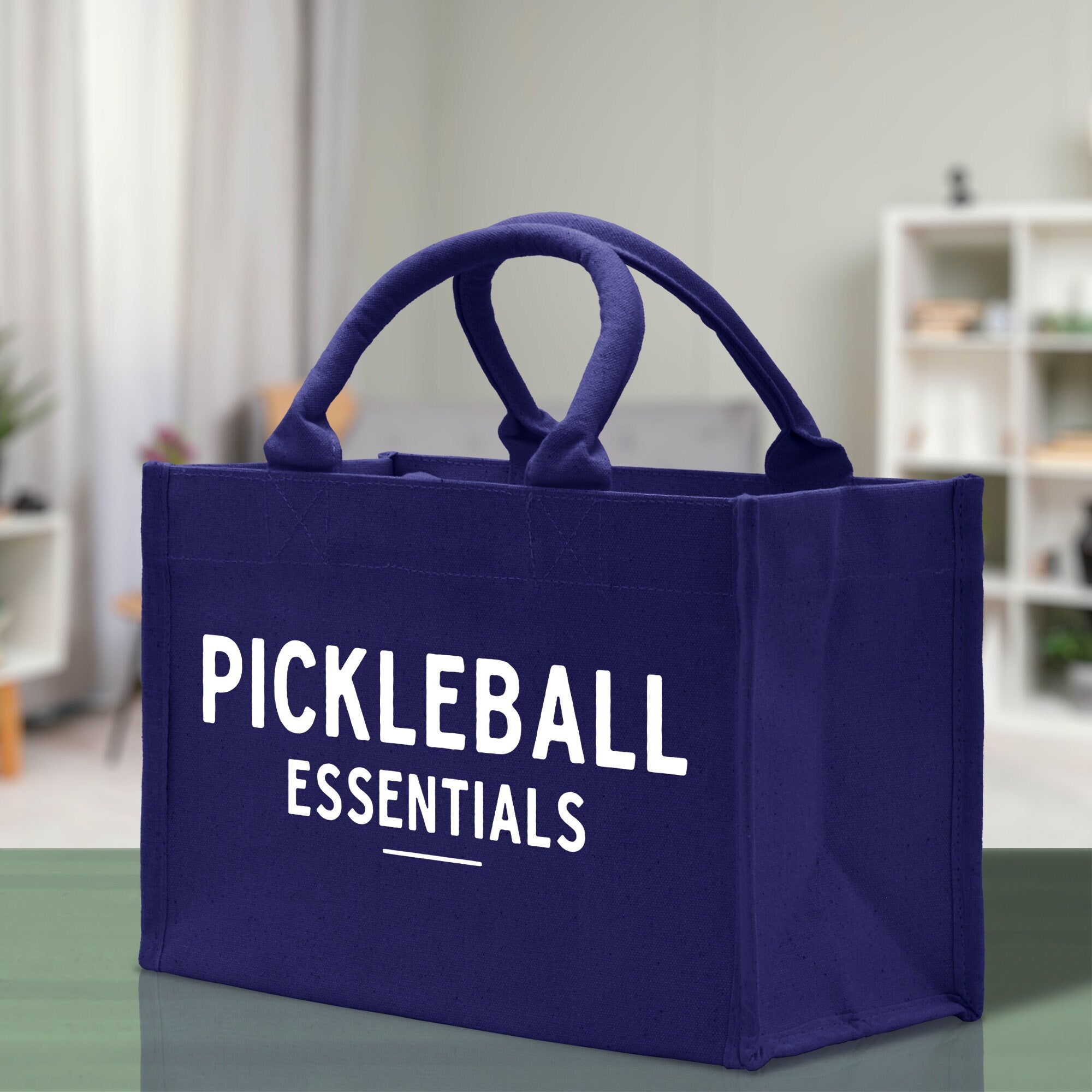 Pickleball Cotton Canvas Tote Bag Pickleball Party Favors Pickleball Player Gift Bag Pickleball Lovers Gift Bag Pickleball Gift Idea - Aaria Tees Aaria Tees