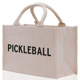 Pickleball Cotton Canvas Tote Bag Pickleball Party Favors Pickleball Player Gift Bag Pickleball Lovers Gift Bag Pickleball Gift Idea - Aaria Tees Aaria Tees