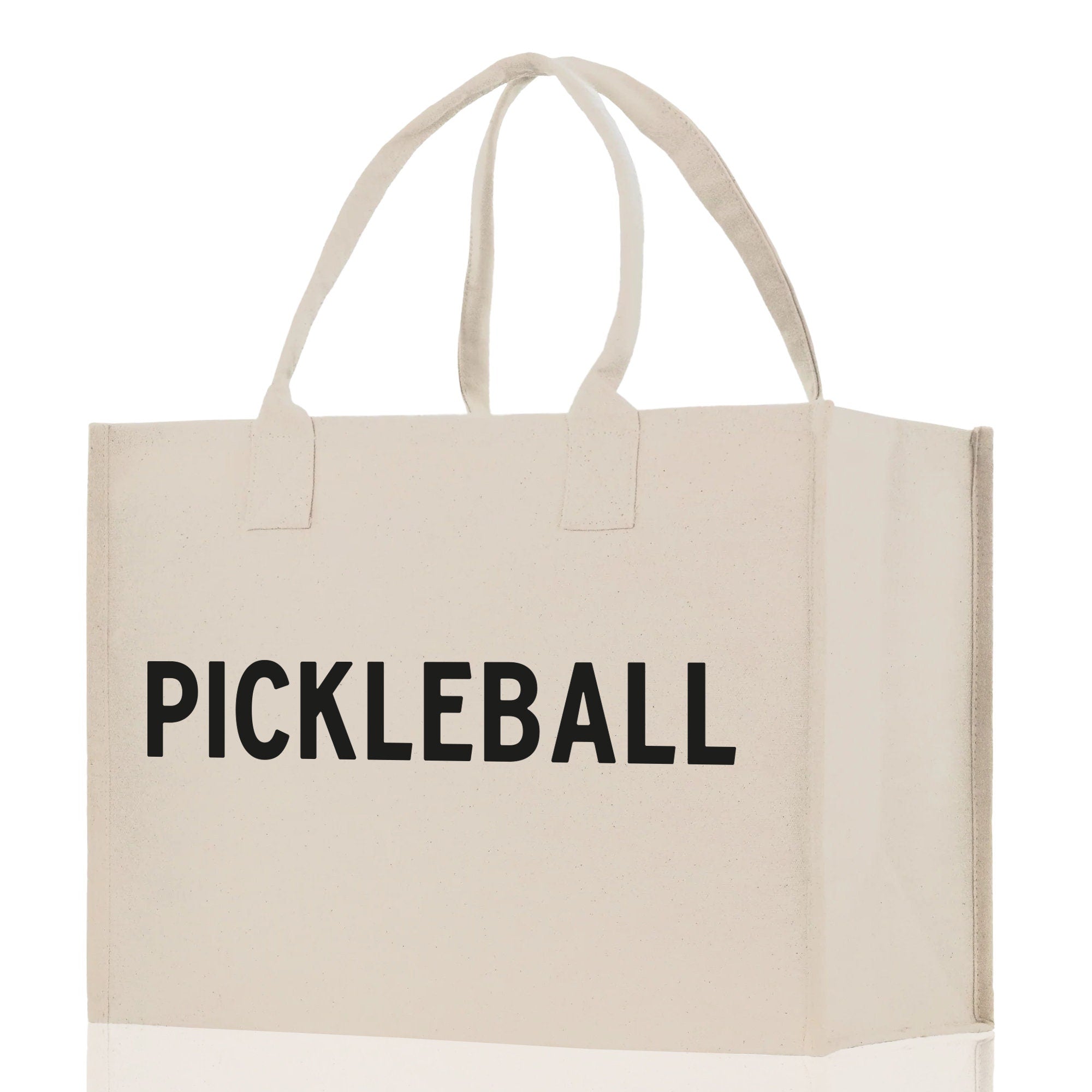 Pickleball Cotton Canvas Tote Bag Pickleball Party Favors Pickleball Player Gift Bag Pickleball Lovers Gift Bag Pickleball Gift Idea - Aaria Tees Aaria Tees