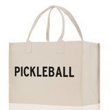Pickleball Cotton Canvas Tote Bag Pickleball Party Favors Pickleball Player Gift Bag Pickleball Lovers Gift Bag Pickleball Gift Idea - Aaria Tees Aaria Tees