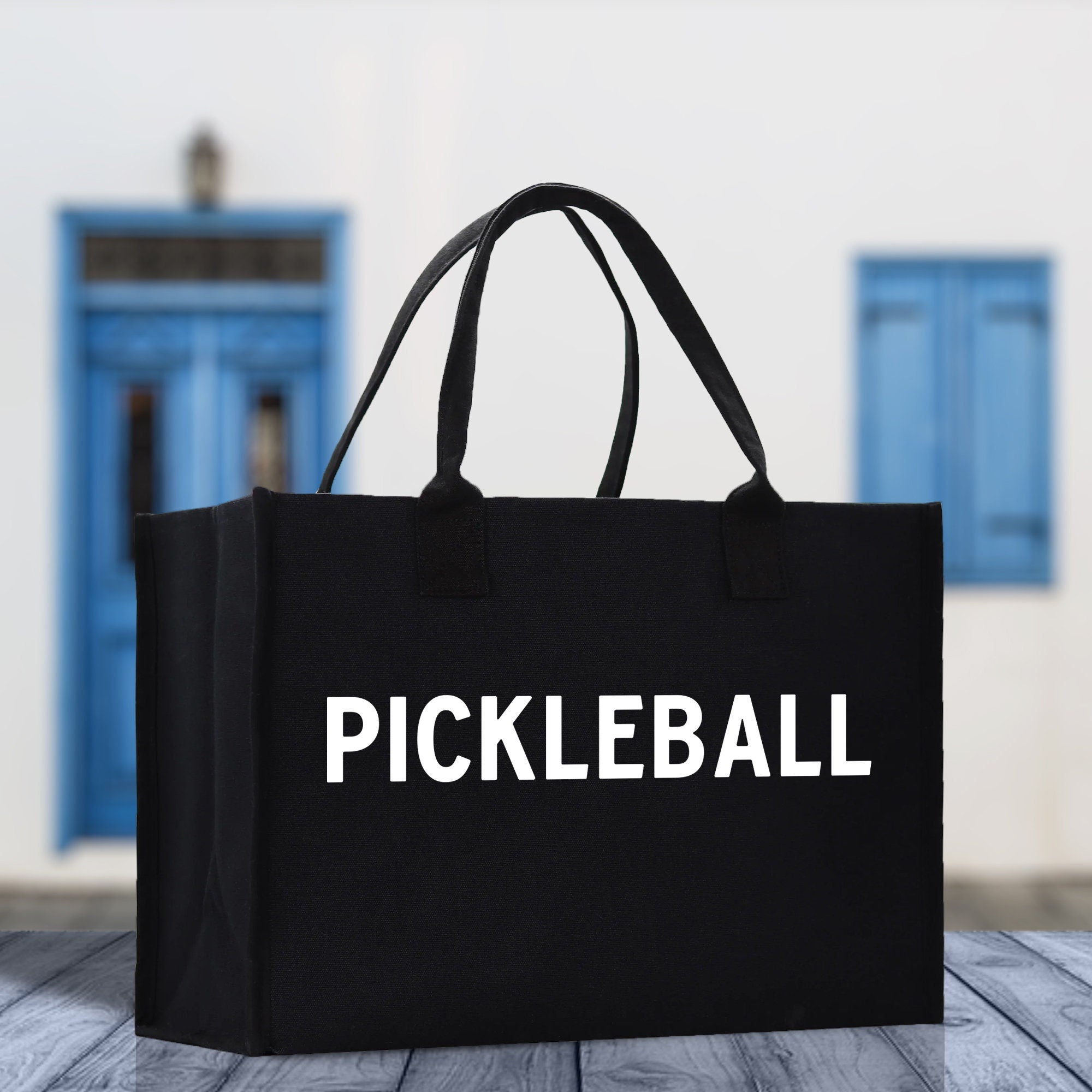 Pickleball Cotton Canvas Tote Bag Pickleball Party Favors Pickleball Player Gift Bag Pickleball Lovers Gift Bag Pickleball Gift Idea - Aaria Tees Aaria Tees