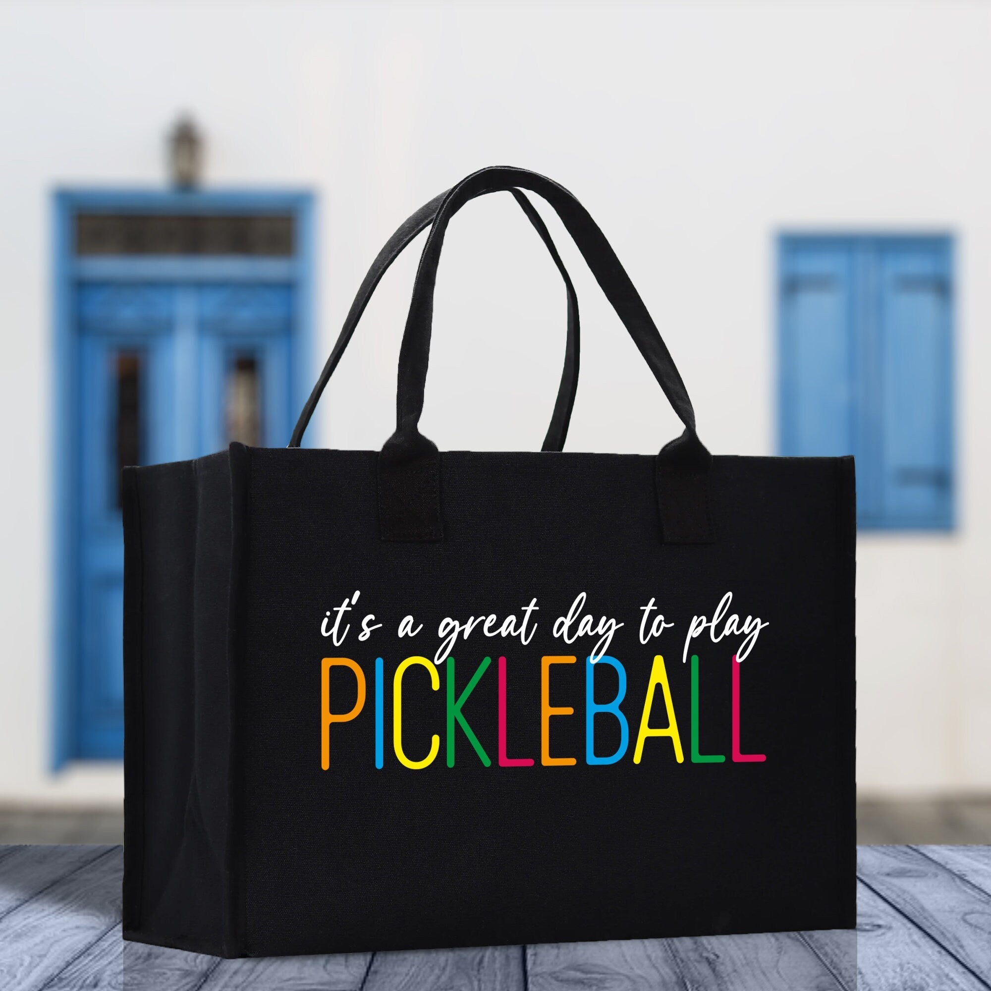 Pickleball Cotton Canvas Tote Bag Pickleball Party Favors Pickleball Player Gift Bag Pickleball Lovers Gift Bag Pickleball Gift Idea - Aaria Tees Aaria Tees