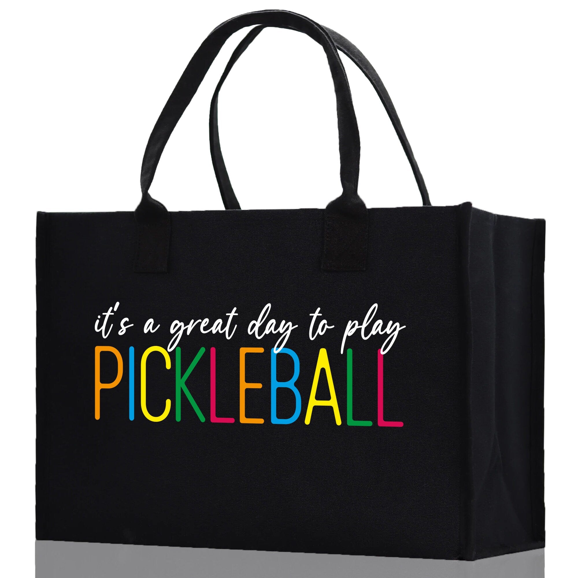 Pickleball Cotton Canvas Tote Bag Pickleball Party Favors Pickleball Player Gift Bag Pickleball Lovers Gift Bag Pickleball Gift Idea - Aaria Tees Aaria Tees