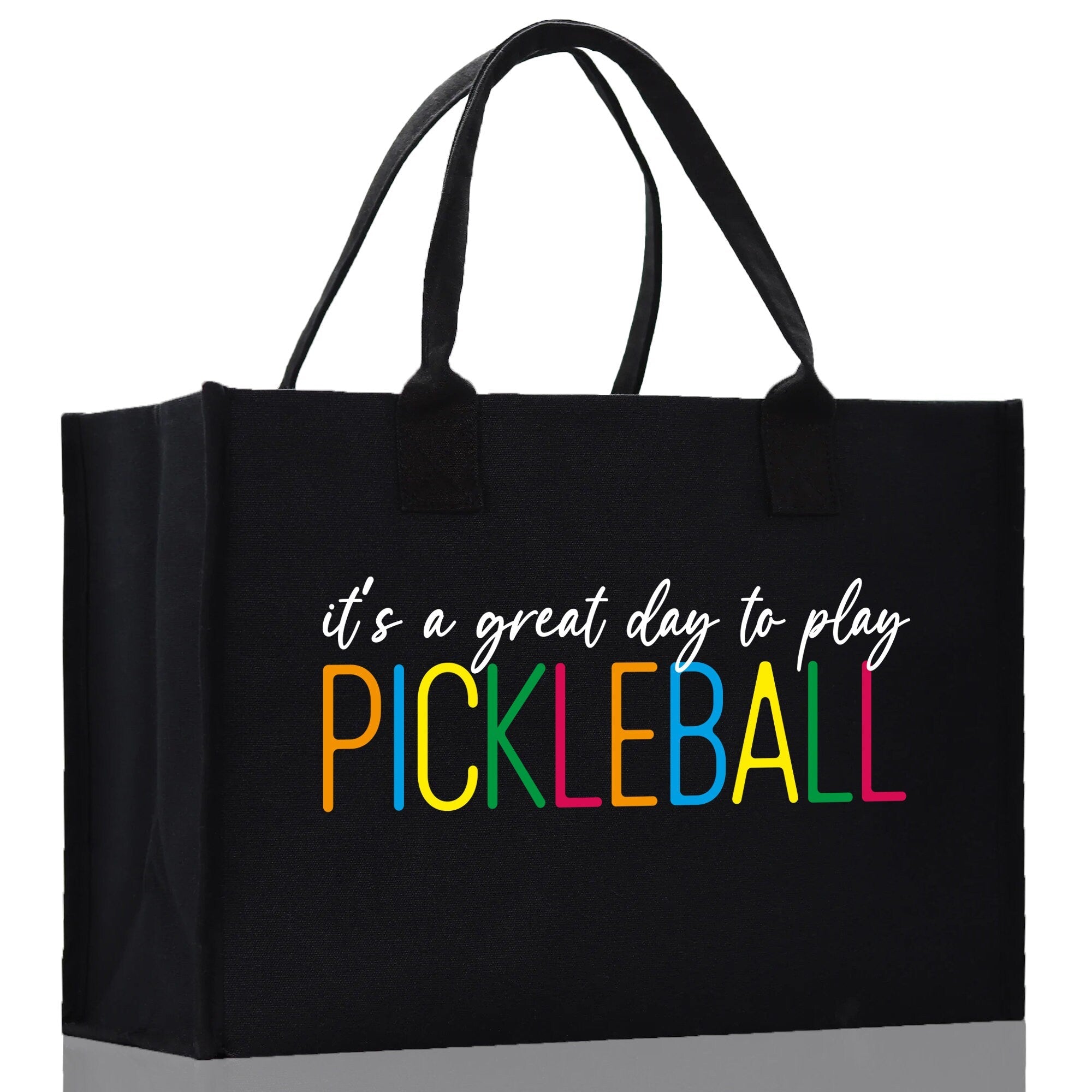 Pickleball Cotton Canvas Tote Bag Pickleball Party Favors Pickleball Player Gift Bag Pickleball Lovers Gift Bag Pickleball Gift Idea - Aaria Tees Aaria Tees