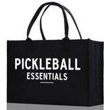 Pickleball Cotton Canvas Tote Bag Pickleball Party Favors Pickleball Player Gift Bag Pickleball Lovers Gift Bag Pickleball Gift Idea - Aaria Tees Aaria Tees