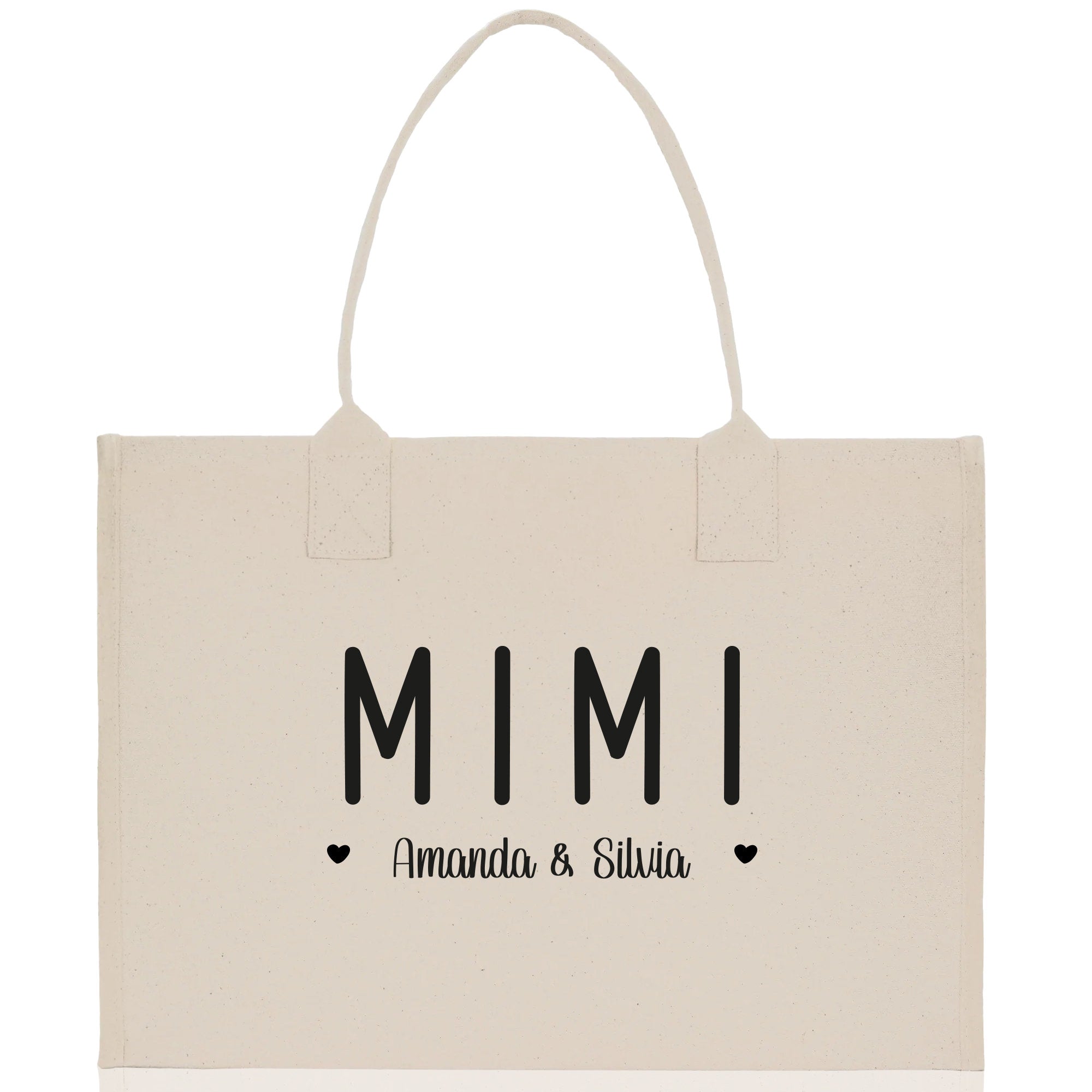 Mimi Grandchild Kids Names Custom Grandma Tote Bag Grandma's Getaway Bag Gigi Bag Personalized Grandma Gift Bag Shopping Bag Mother Day Gift - Aaria Tees Aaria Tees