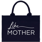Like Mother Like Daughter Cotton Canvas Tote Bag Christmas For Mom Daughter Mather's Day Gift From Daughter Tote Bag Mom Daughter Gifts Bag - Aaria Tees Aaria Tees