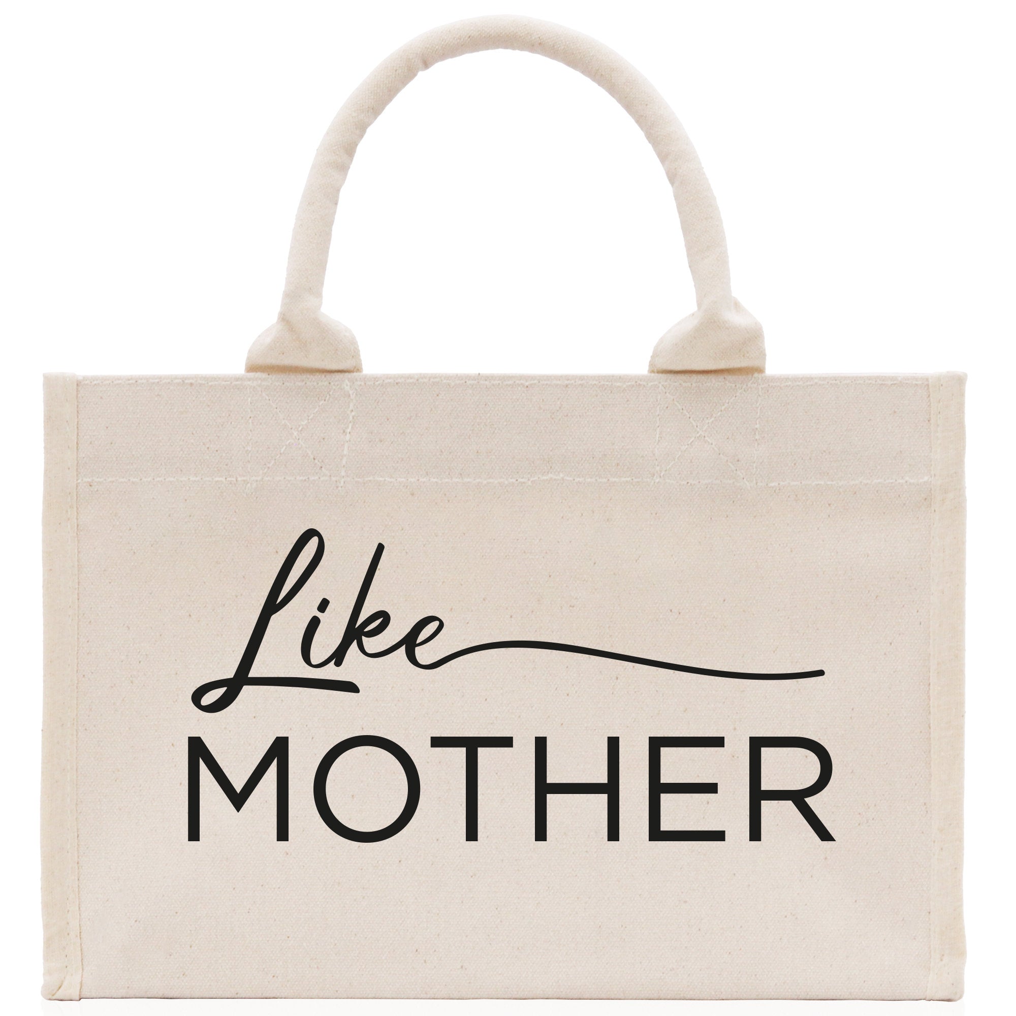 Like Mother Like Daughter Cotton Canvas Tote Bag Christmas For Mom Daughter Mather's Day Gift From Daughter Tote Bag Mom Daughter Gifts Bag - Aaria Tees Aaria Tees