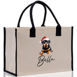 Labrador Retriever Custom Dog Name Cotton Canvas Tote Bag Custom Pet Lover Gift Pet Portrait Bag Personalized Pet Owner Gift Tote Bag - Aaria Tees Aaria Tees