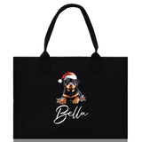 Labrador Retriever Custom Dog Name Cotton Canvas Tote Bag Custom Pet Lover Gift Pet Portrait Bag Personalized Pet Owner Gift Tote Bag - Aaria Tees Aaria Tees