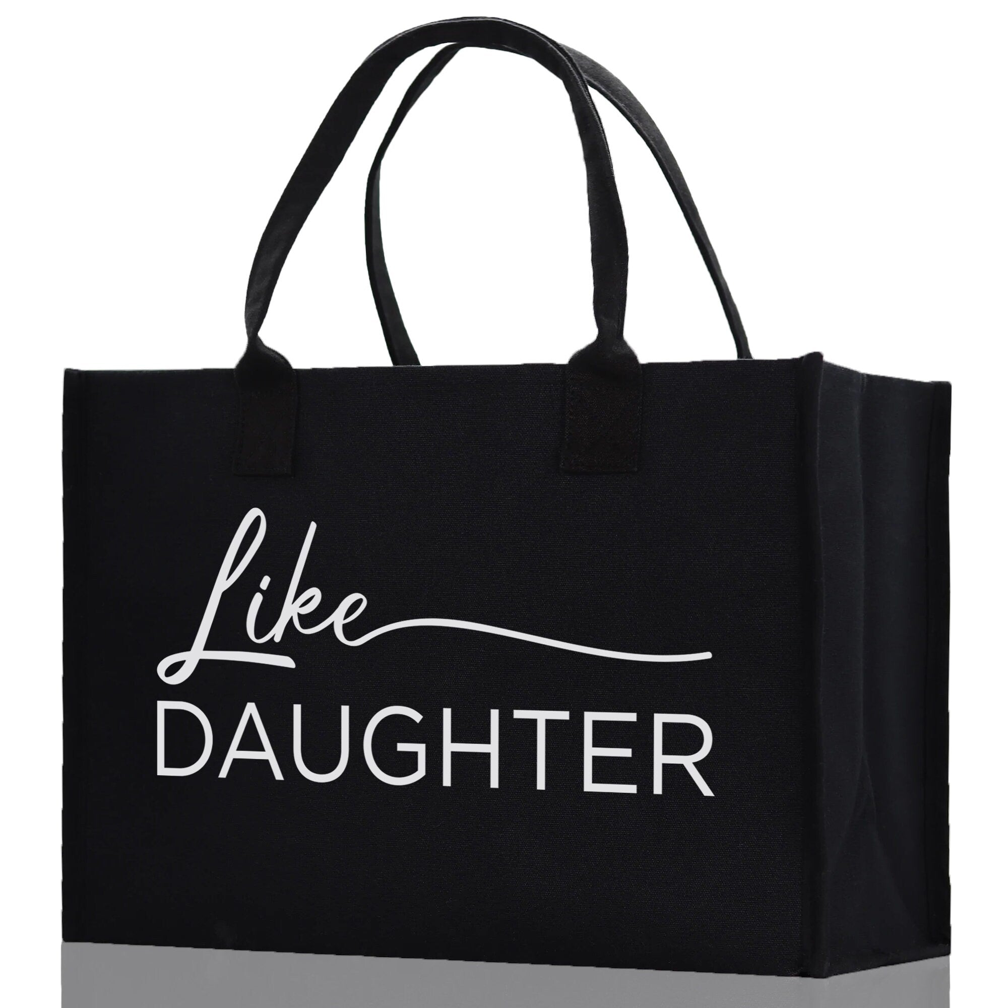 Like Mother Like Daughter Cotton Canvas Tote Bag Christmas For Mom Daughter Mather's Day Gift From Daughter Tote Bag Mom Daughter Gifts Bag - Aaria Tees Aaria Tees