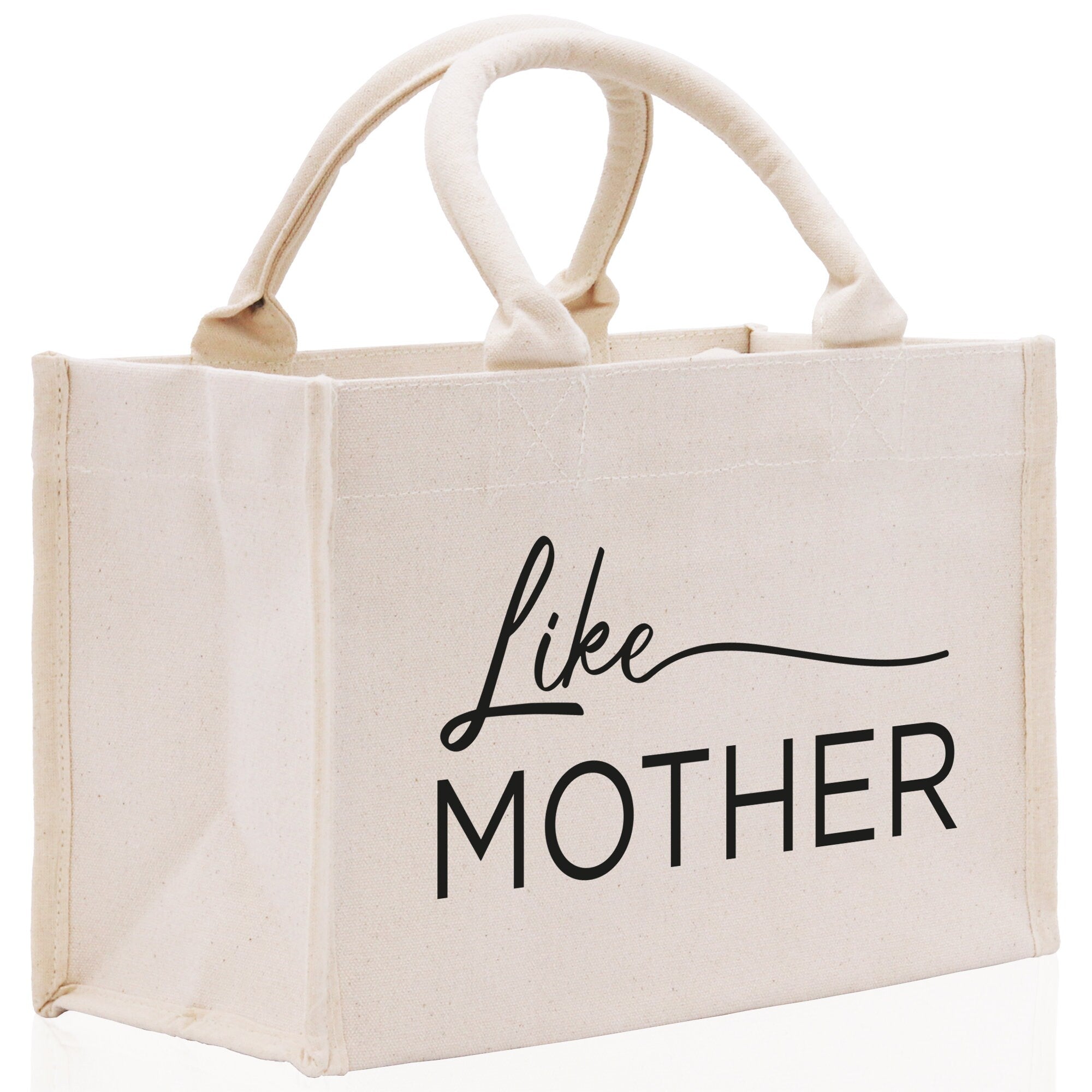 Like Mother Like Daughter Cotton Canvas Tote Bag Christmas For Mom Daughter Mather's Day Gift From Daughter Tote Bag Mom Daughter Gifts Bag - Aaria Tees Aaria Tees