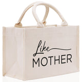 Like Mother Like Daughter Cotton Canvas Tote Bag Christmas For Mom Daughter Mather's Day Gift From Daughter Tote Bag Mom Daughter Gifts Bag - Aaria Tees Aaria Tees