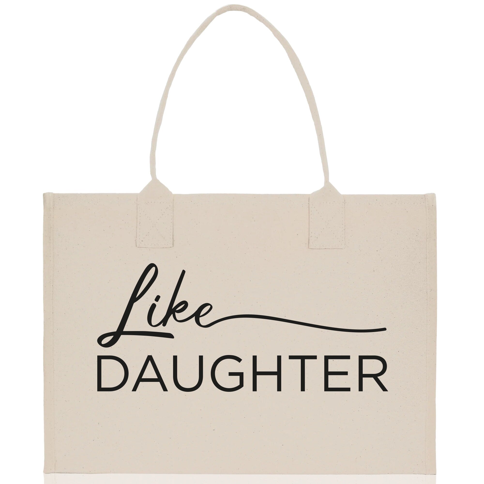 Like Mother Like Daughter Cotton Canvas Tote Bag Christmas For Mom Daughter Mather's Day Gift From Daughter Tote Bag Mom Daughter Gifts Bag - Aaria Tees Aaria Tees