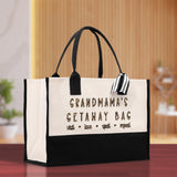 Grandmama's Getaway Bag Leopard Grandma Tote Bag Nana Bag Grandma Gift Bag Shopping Bag Mothers Day Gift Live Love Spoil Bag Grandma Bag - Aaria Tees Aaria Tees