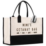 Mimi's Getaway Bag Leopard Grandma Tote Bag Nana Bag Grandma Gift Bag Shopping Bag Mothers Day Gift Live Love Spoil Bag Grandma Bag - Aaria Tees Aaria Tees