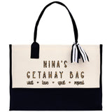 Nina's Getaway Bag Leopard Grandma Tote Bag Nana Bag Grandma Gift Bag Shopping Bag Mothers Day Gift Live Love Spoil Bag Grandma Bag - Aaria Tees Aaria Tees