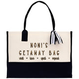 Noni's Getaway Bag Leopard Grandma Tote Bag Nana Bag Grandma Gift Bag Shopping Bag Mothers Day Gift Live Love Spoil Bag Grandma Beach Bag - Aaria Tees Aaria Tees