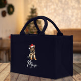 German Shepherd Custom Dog Name Cotton Canvas Tote Bag Custom Pet Lover Gift Pet Portrait Bag Personalized Pet Owner Gift Tote Bag - Aaria Tees Aaria Tees