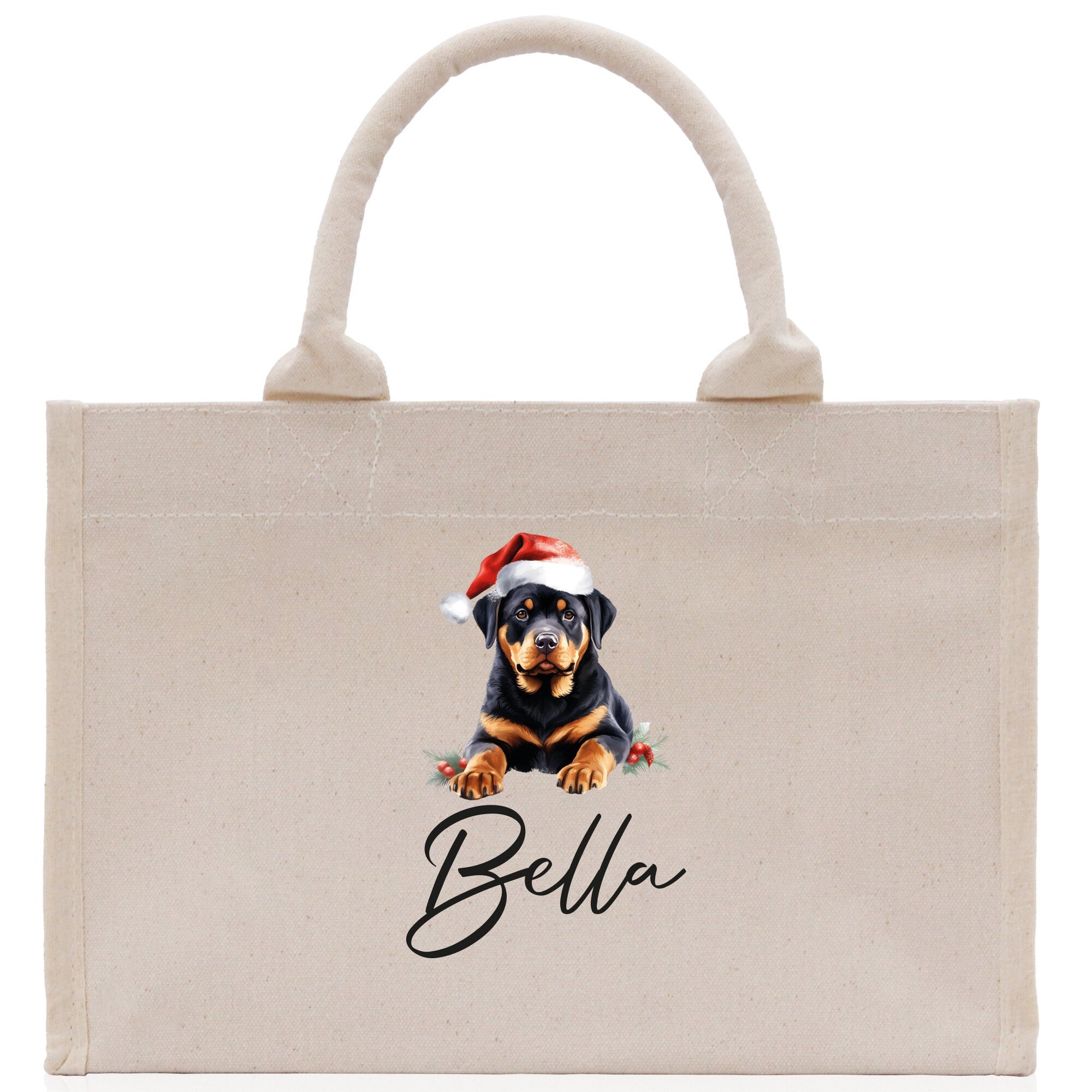 Labrador Retriever Custom Dog Name Cotton Canvas Tote Bag Custom Pet Lover Gift Pet Portrait Bag Personalized Pet Owner Gift Tote Bag - Aaria Tees Aaria Tees