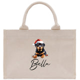 Labrador Retriever Custom Dog Name Cotton Canvas Tote Bag Custom Pet Lover Gift Pet Portrait Bag Personalized Pet Owner Gift Tote Bag - Aaria Tees Aaria Tees