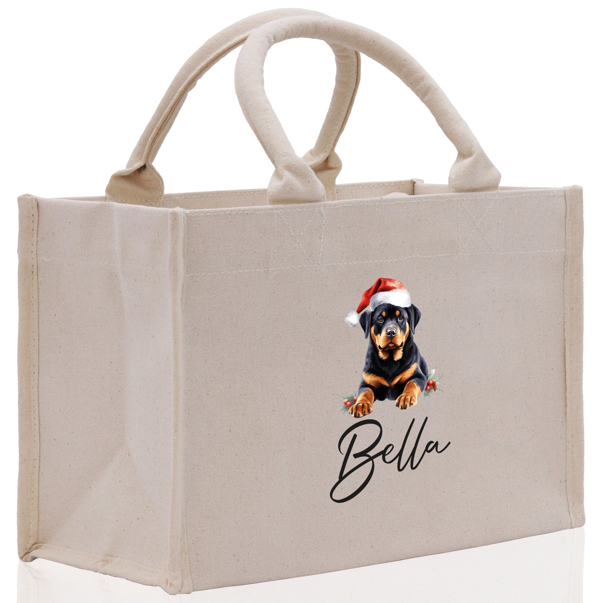 Labrador Retriever Custom Dog Name Cotton Canvas Tote Bag Custom Pet Lover Gift Pet Portrait Bag Personalized Pet Owner Gift Tote Bag - Aaria Tees Aaria Tees