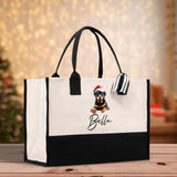 Labrador Retriever Custom Dog Name Cotton Canvas Tote Bag Custom Pet Lover Gift Pet Portrait Bag Personalized Pet Owner Gift Tote Bag - Aaria Tees Aaria Tees