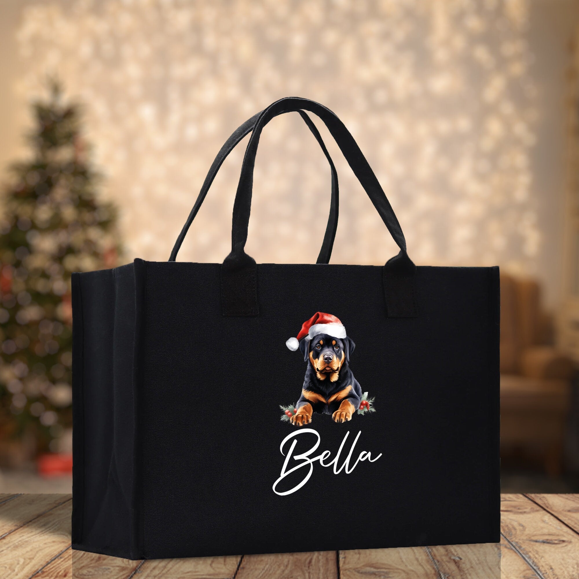 Labrador Retriever Custom Dog Name Cotton Canvas Tote Bag Custom Pet Lover Gift Pet Portrait Bag Personalized Pet Owner Gift Tote Bag - Aaria Tees Aaria Tees