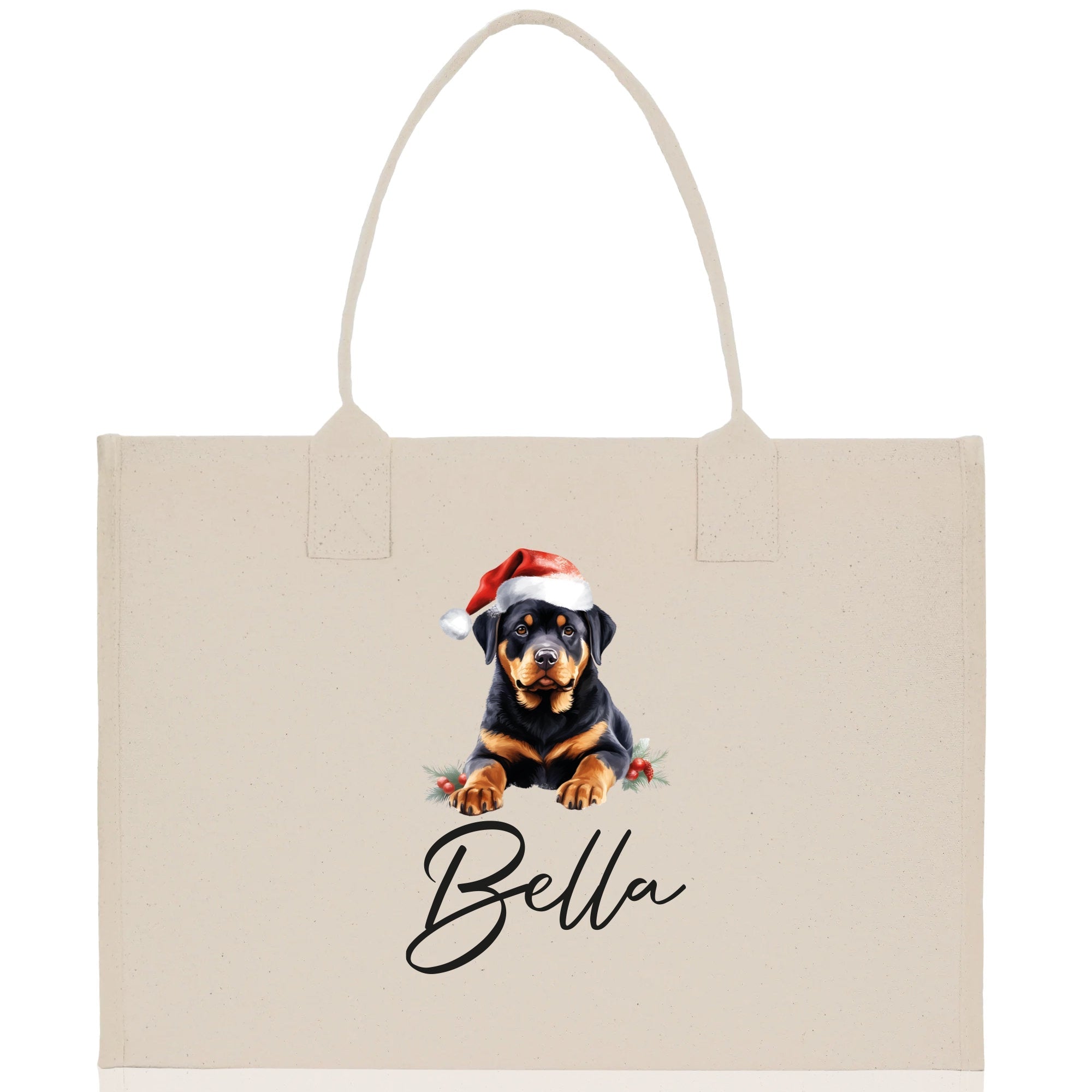 Labrador Retriever Custom Dog Name Cotton Canvas Tote Bag Custom Pet Lover Gift Pet Portrait Bag Personalized Pet Owner Gift Tote Bag - Aaria Tees Aaria Tees