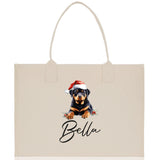 Labrador Retriever Custom Dog Name Cotton Canvas Tote Bag Custom Pet Lover Gift Pet Portrait Bag Personalized Pet Owner Gift Tote Bag - Aaria Tees Aaria Tees