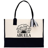 Abuela Cotton Canvas Tote Bag Grandma Tote Bag Grandma Nana Bag Grandma Gift Bag Shopping Bag Mothers Day Gift - Aaria Tees Aaria Tees