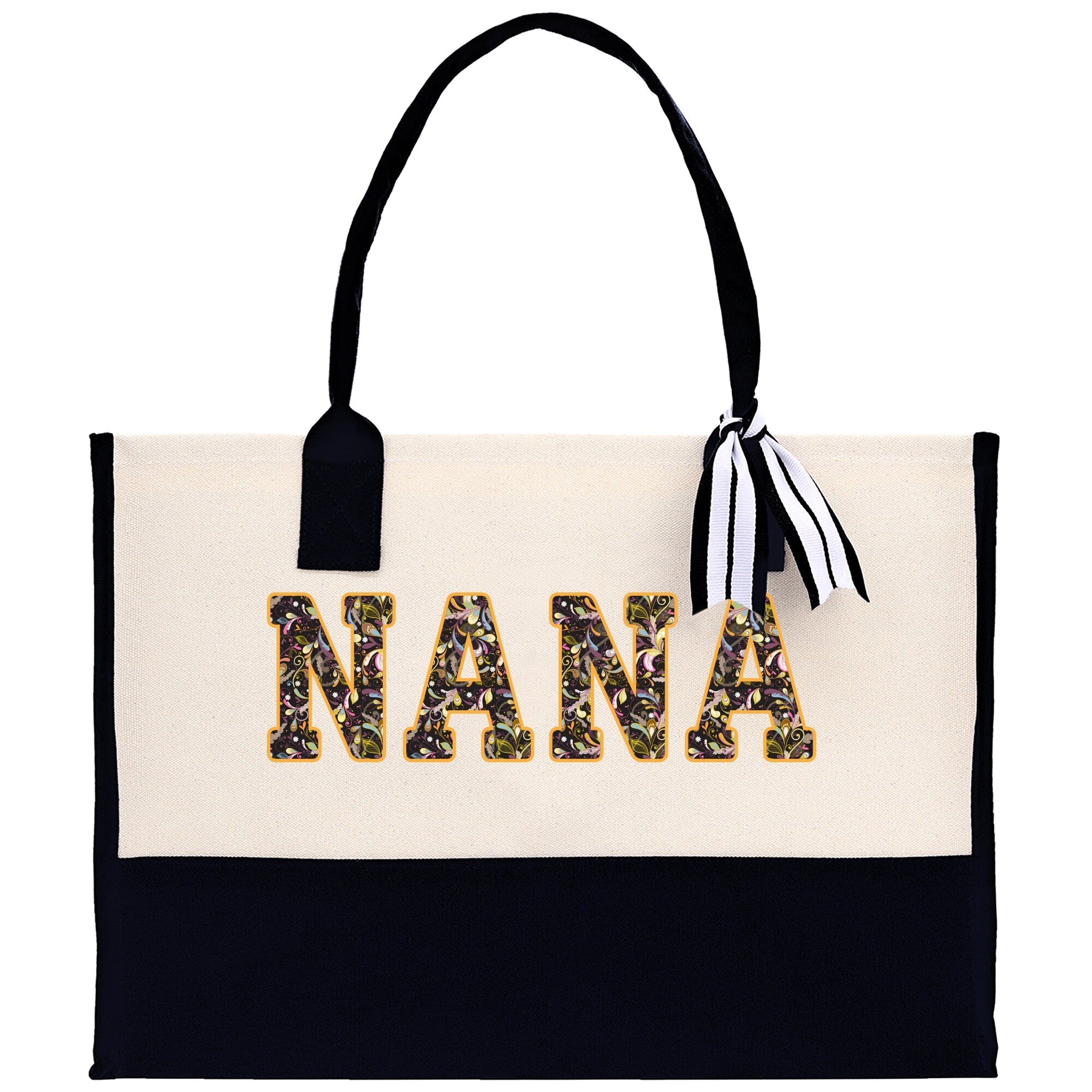Gaga Gram Mimi Nana Grandma Canvas Tote Bag Grandma's Getaway Bag Grandma Gift Bag Mothers Day Gift Bag Grandma Beach Bag Gift for Grandma - Aaria Tees Aaria Tees