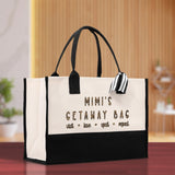 Mimi's Getaway Bag Leopard Grandma Tote Bag Nana Bag Grandma Gift Bag Shopping Bag Mothers Day Gift Live Love Spoil Bag Grandma Bag - Aaria Tees Aaria Tees