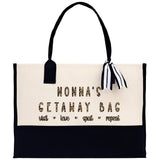 Nonna's Getaway Bag Leopard Grandma Tote Bag Nana Bag Grandma Gift Bag Shopping Bag Mothers Day Gift Live Love Spoil Bag Grandma Beach Bag - Aaria Tees Aaria Tees