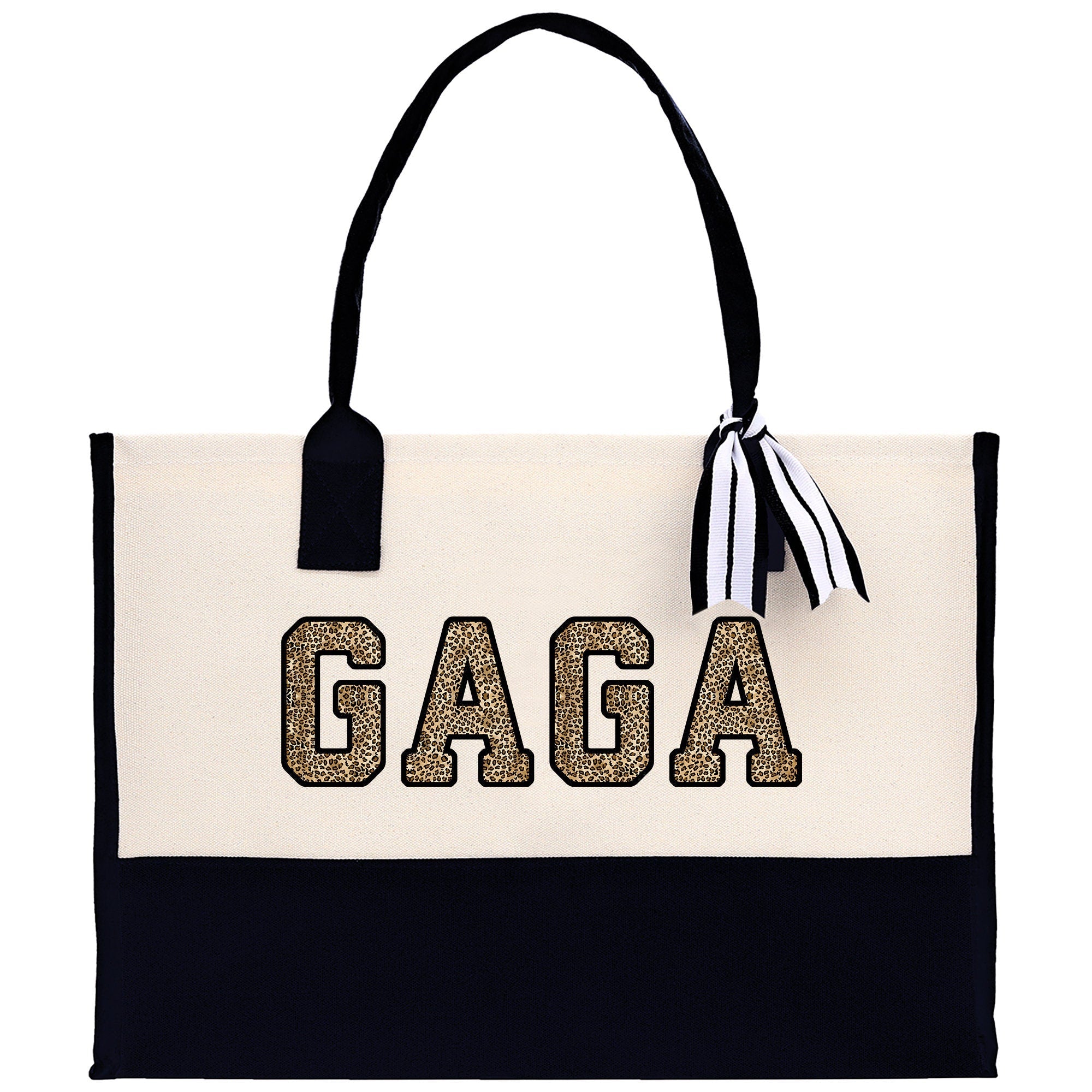 Gaga Gram Mimi Nana Grandma Canvas Tote Bag Grandma's Getaway Bag Grandma Gift Bag Mothers Day Gift Bag Grandma Beach Bag Gift for Grandma - Aaria Tees Aaria Tees