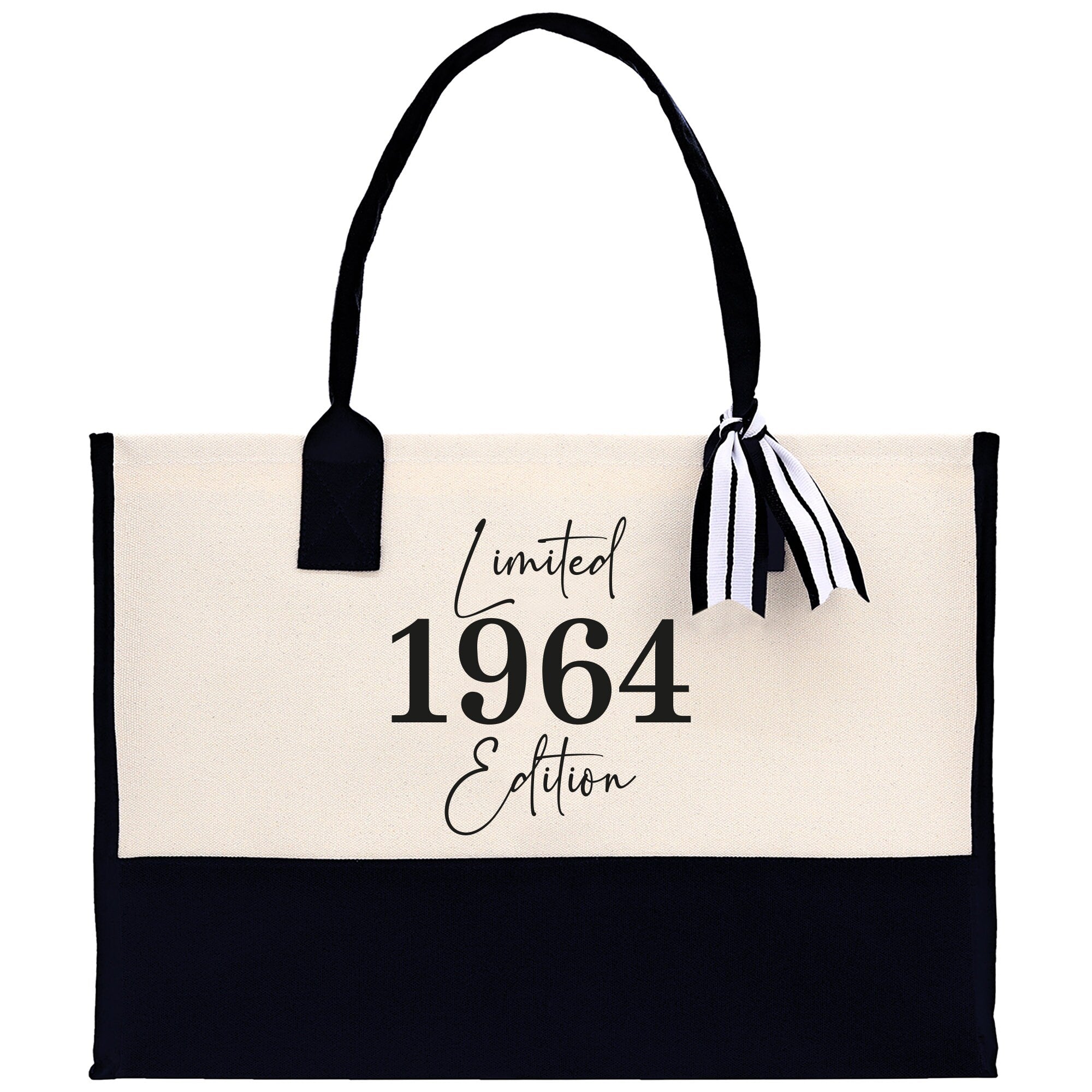 Custom Limited Edition Birthday 1973 Cotton Canvas Tote Bag 50th Birthday Gift For Women Personalized 50th Birthday Celebration Party Gift - Aaria Tees Aaria Tees