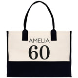 Custom Limited Edition Birthday 1973 Cotton Canvas Tote Bag 50th Birthday Gift For Women Personalized 50th Birthday Celebration Party Gift - Aaria Tees Aaria Tees