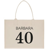 Custom Limited Edition Birthday 1973 Cotton Canvas Tote Bag 50th Birthday Gift For Women Personalized 50th Birthday Celebration Party Gift - Aaria Tees Aaria Tees