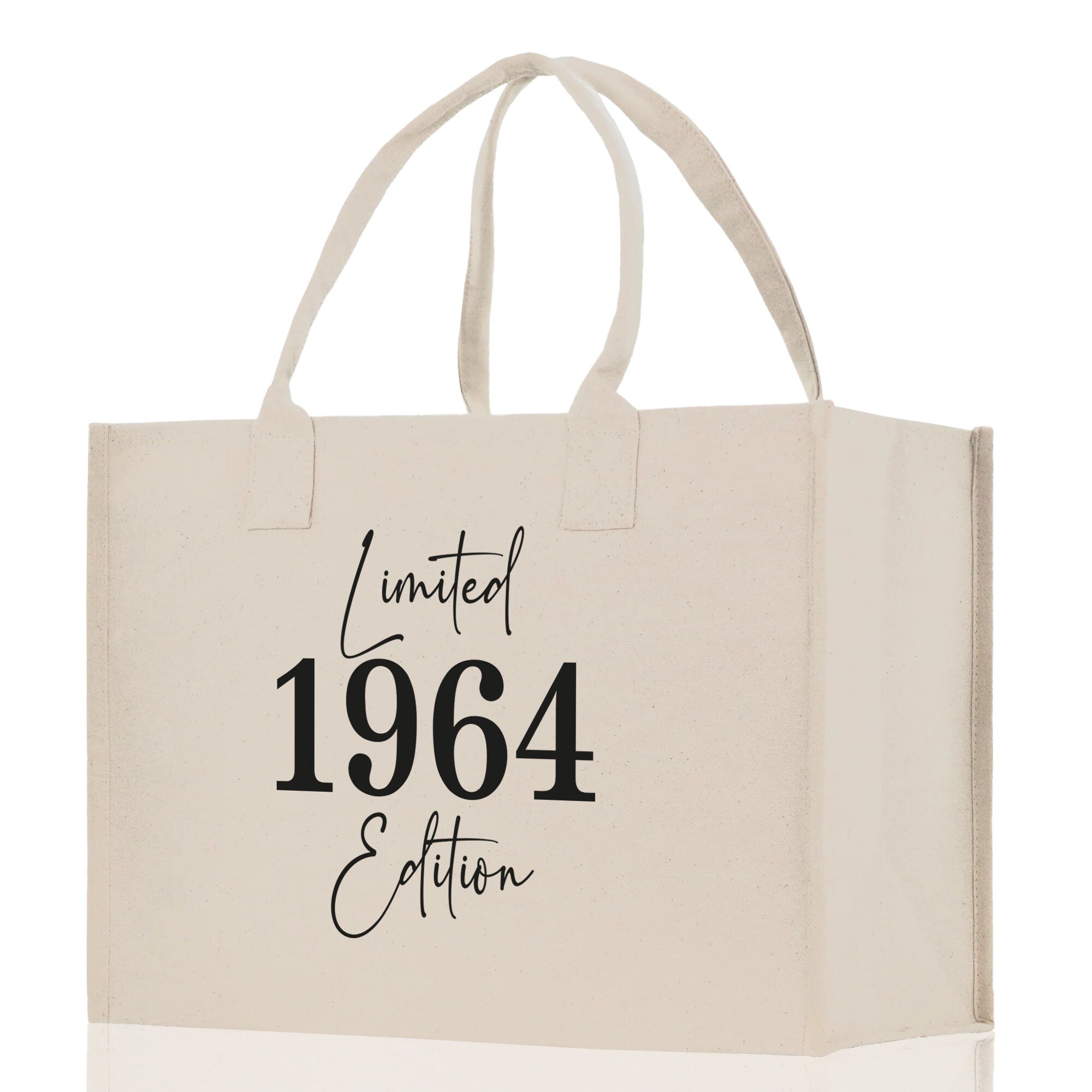 Custom Limited Edition Birthday 1973 Cotton Canvas Tote Bag 50th Birthday Gift For Women Personalized 50th Birthday Celebration Party Gift - Aaria Tees Aaria Tees