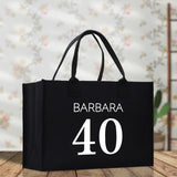 Custom Limited Edition Birthday 1973 Cotton Canvas Tote Bag 50th Birthday Gift For Women Personalized 50th Birthday Celebration Party Gift - Aaria Tees Aaria Tees
