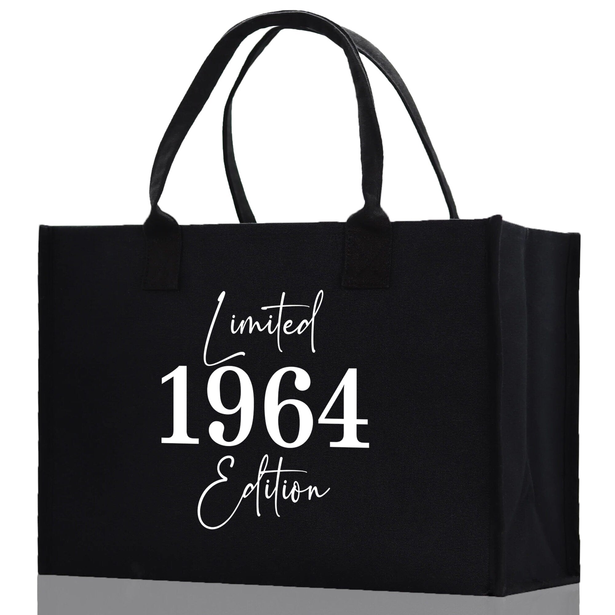 Custom Limited Edition Birthday 1973 Cotton Canvas Tote Bag 50th Birthday Gift For Women Personalized 50th Birthday Celebration Party Gift - Aaria Tees Aaria Tees