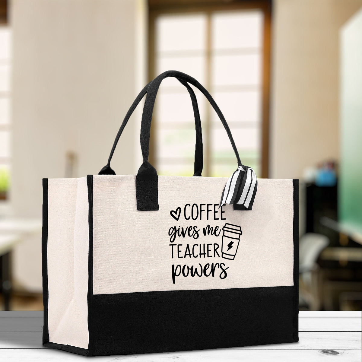 Teacher Floral Tote Bag Teacher Wildflower Graphic Tote Teacher Life Tote Bag Teacher Flower Bag Gift for Teacher Wildflower Book Bag - Aaria Tees