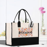 Cute Floral Blessed Mom Cotton Canvas Tote Bag Mom Gift Mom Bag Mom Shopping Bag New Mom Gift Best Mom Ever Bag Boy Girl Mama Tote - Aaria Tees Aaria Tees