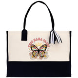 Retro Butterfly This Mama Prays Cotton Canvas Tote Bag Mom Gift Mom Bag Mom Shopping Bag New Mom Gift Best Mom Ever Bag Boy Girl Mama Tote - Aaria Tees Aaria Tees