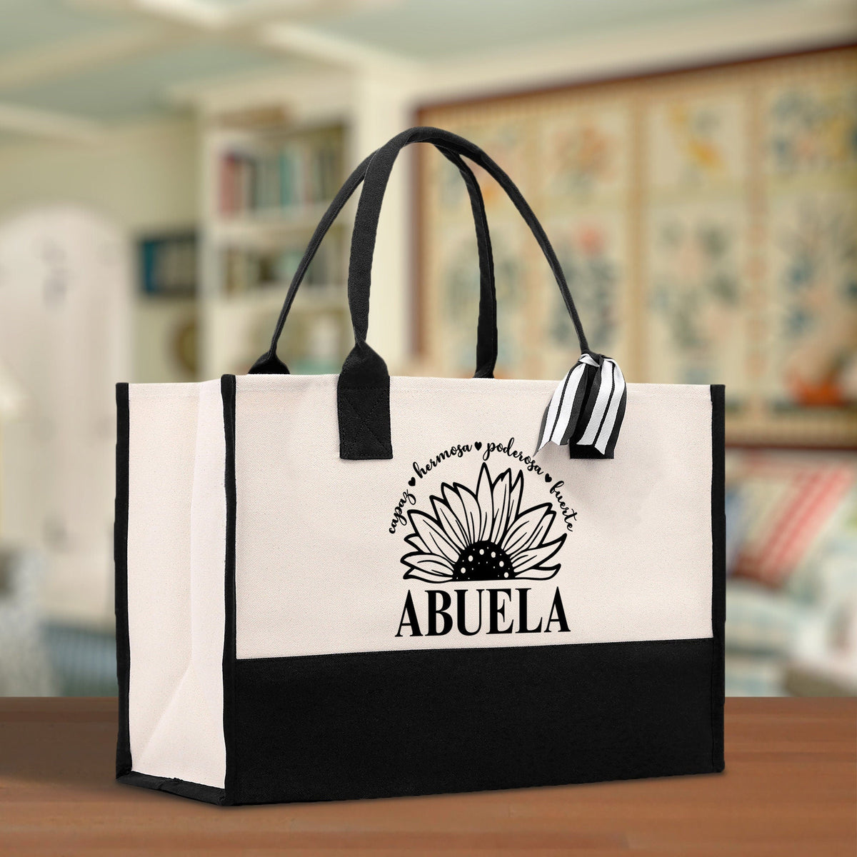 Abuela Cotton Canvas Tote Bag Grandma Tote Bag Grandma Nana Bag Grandma Gift Bag Shopping Bag Mothers Day Gift - Aaria Tees