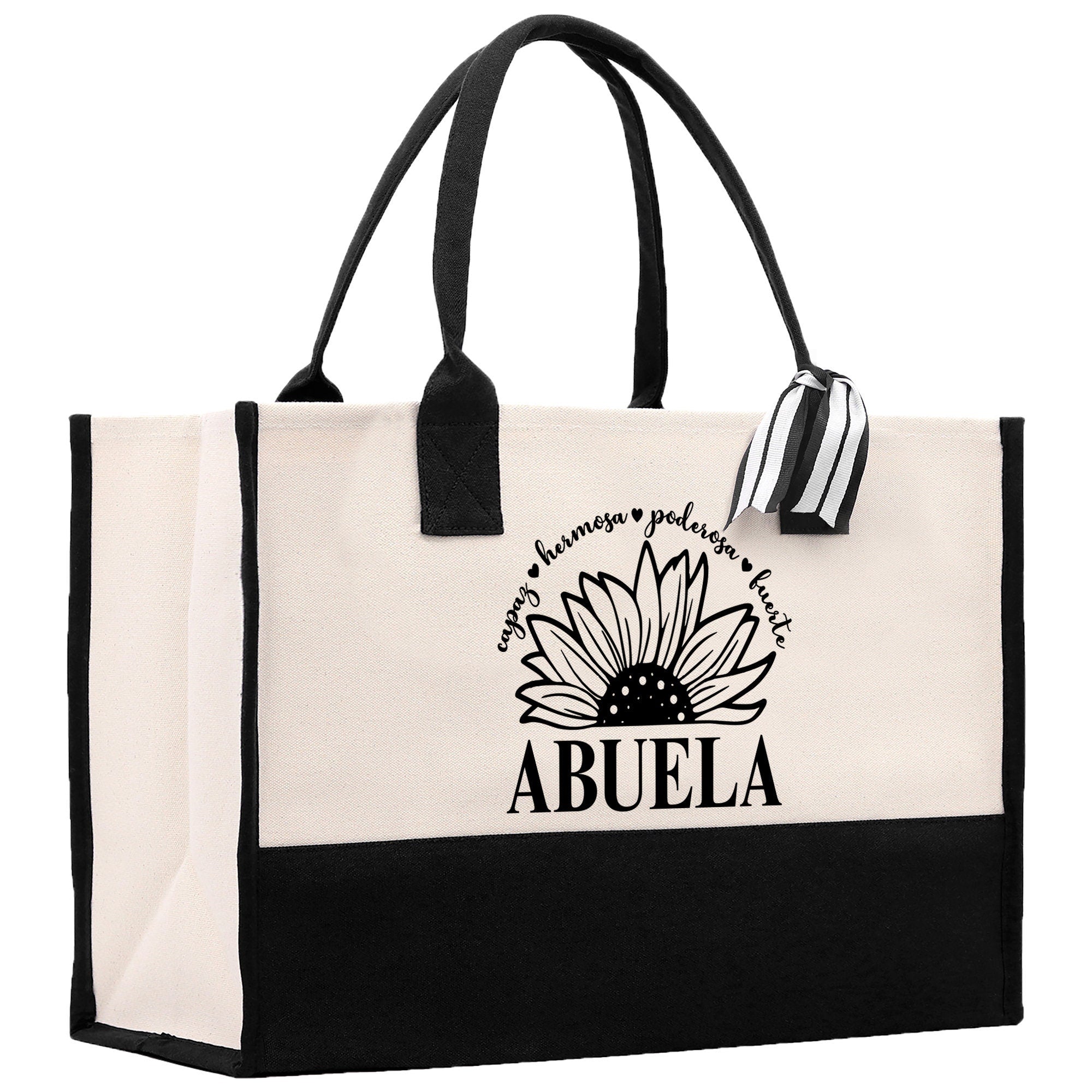 Abuela Cotton Canvas Tote Bag Grandma Tote Bag Grandma Nana Bag Grandma Gift Bag Shopping Bag Mothers Day Gift - Aaria Tees Aaria Tees