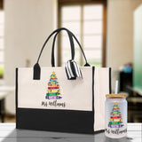 Personalized Teacher Cotton Canvas Tote Bag Gift for Teachers Teacher Life Tote Custom Teacher Appreciation Gift Bag Teacher Name Bag - Aaria Tees Aaria Tees