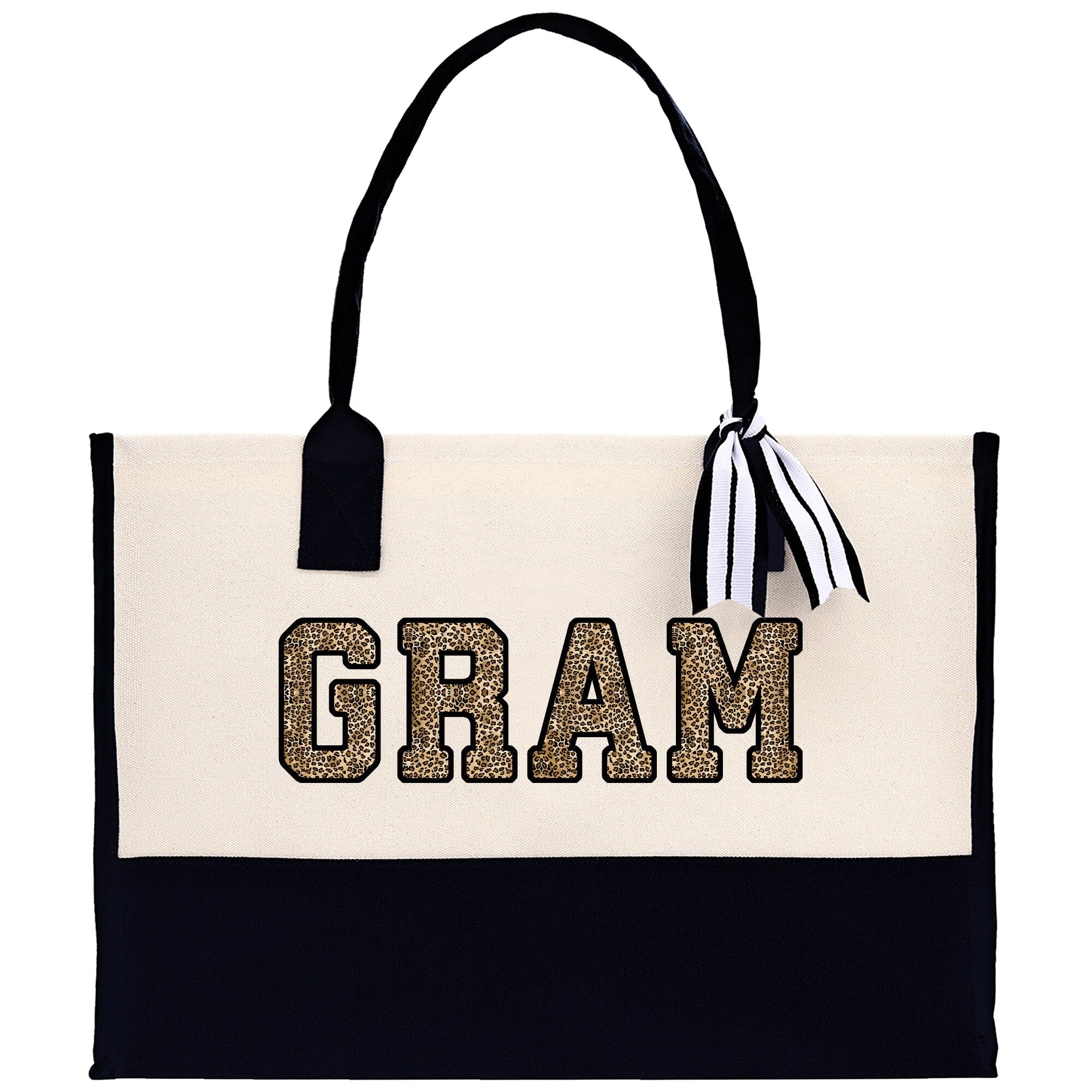 Gaga Gram Mimi Nana Grandma Canvas Tote Bag Grandma's Getaway Bag Grandma Gift Bag Mothers Day Gift Bag Grandma Beach Bag Gift for Grandma - Aaria Tees Aaria Tees